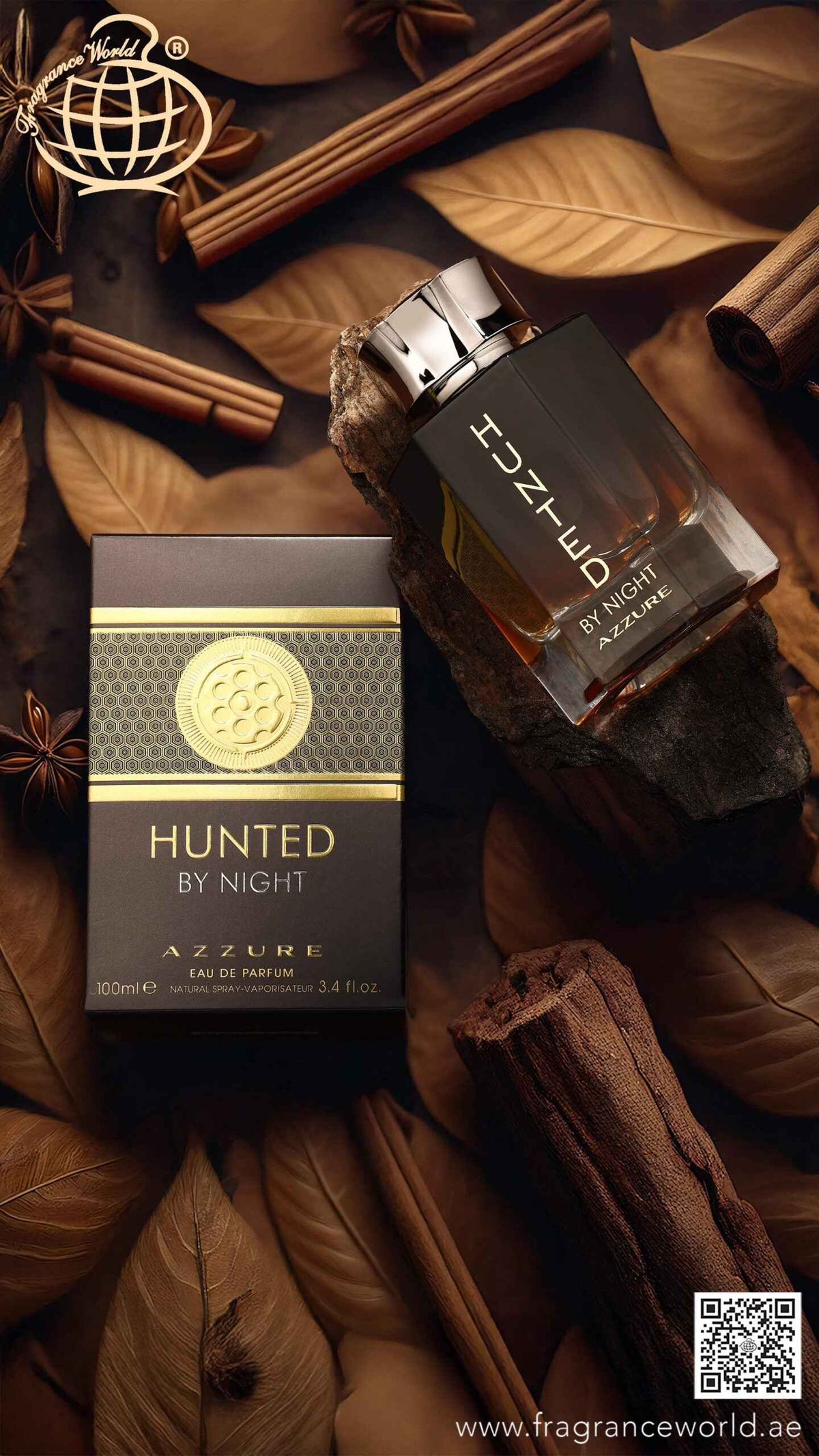 Azzure Hunted by Night - Fragrance World - 100 ML - Eau de Parfum - Azzoroz Wanted By Night