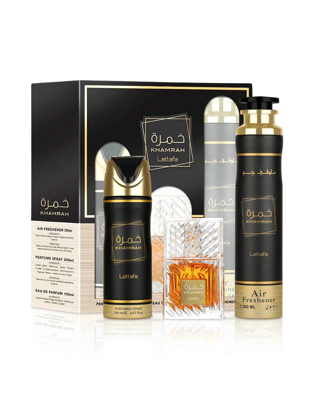Giftset 3 delig - Khamrah - Lattafa - Eau de Parfum 100ML