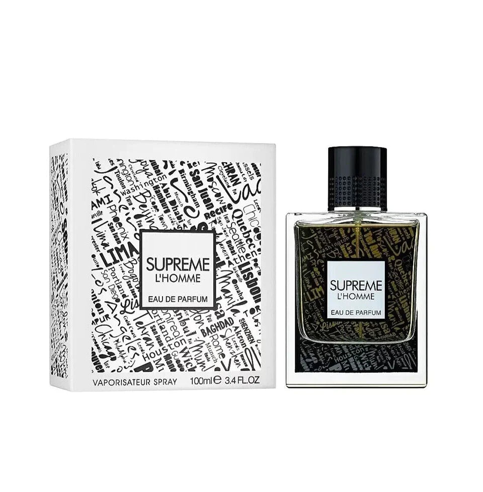 Supreme L'Homme - Fragrance World - 100 ML - Eau de Parfum - Inspired by L'Homme Ideal Extremeby Guerlainz