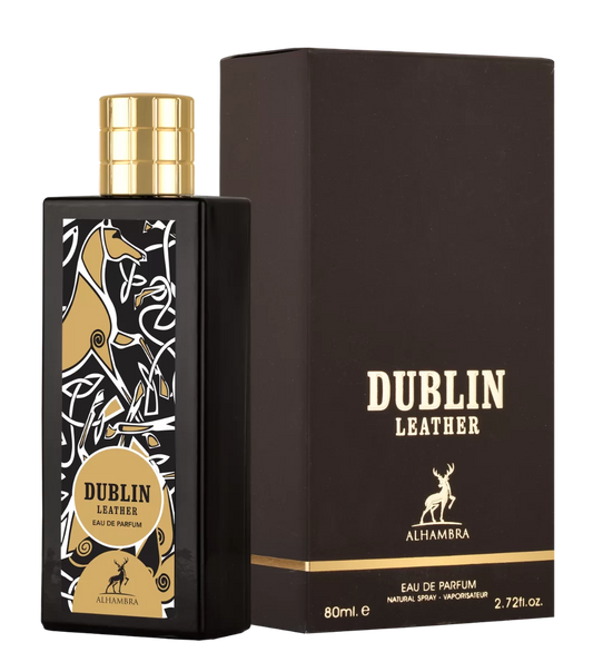 Dublin Leather - Maison Alhambra - 80 ML - Eau de Parfum -  Inspired by Irish Leather by Memoz